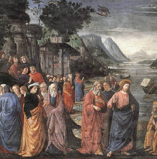 GHIRLANDAIO, Domenico Calling of the First Apostles France oil painting art